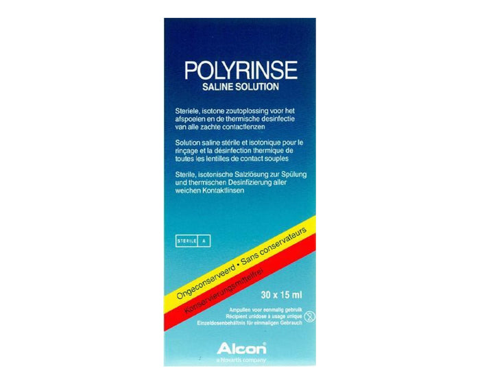 Polyrinse Saline Solution 30 x 15 ml